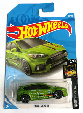风火轮HotWheels FORD FOCUS RS 福特福克斯RS绿色 2019-139