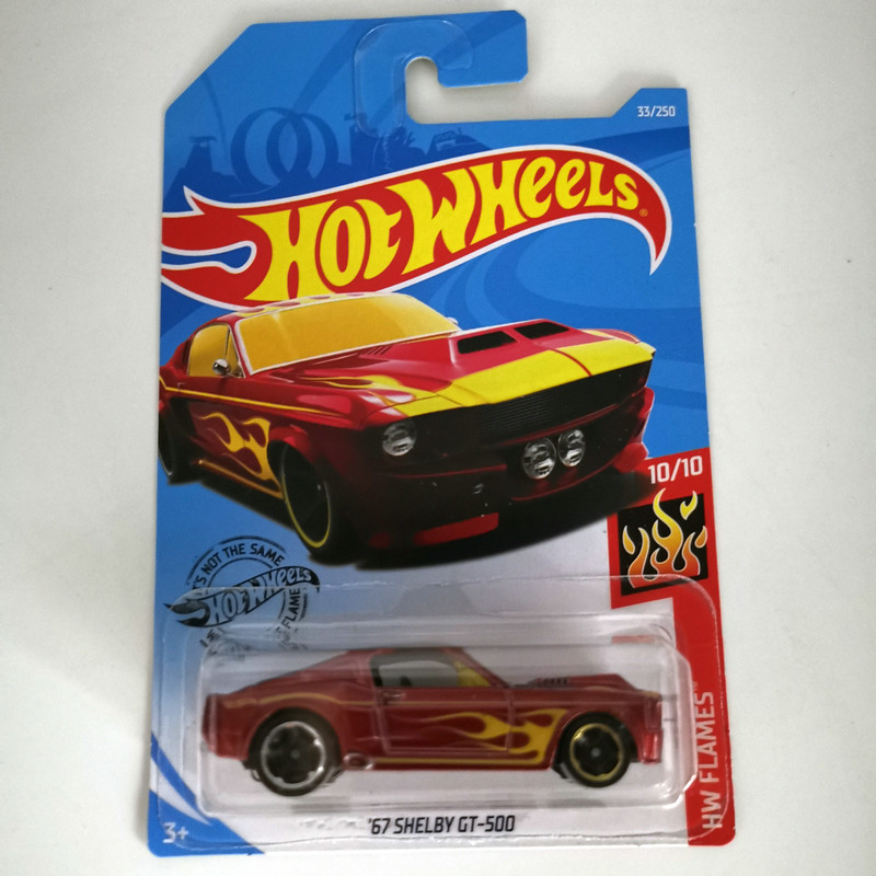 风火轮HotWheels 67 SHELBY GT-500 福特谢尔比 火焰纹红 2019-33图片