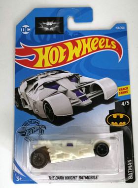 风火轮HotWheels THE DARK KNIGHT BATMOBILE蝙蝠战车白 2019-153