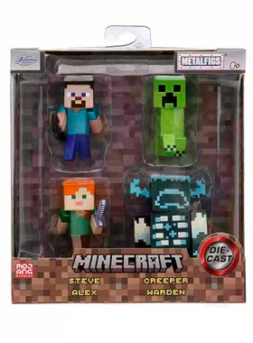 Jada佳达 Minecraft 我的世界2.5英寸约5.5cm合金属手办置景摆件