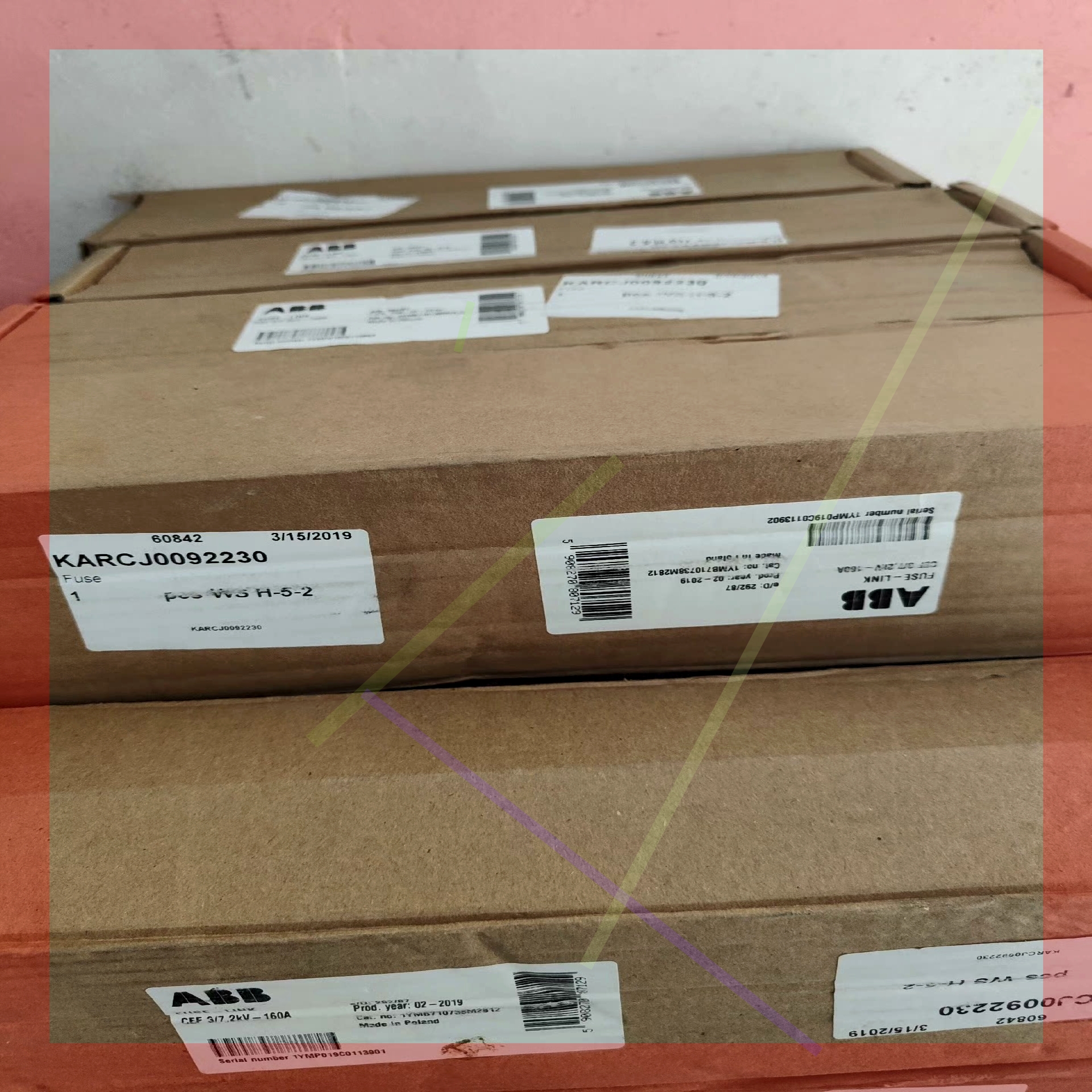 议价!ABB CEF高压熔断器 160A IEC60282-1 DIN43625