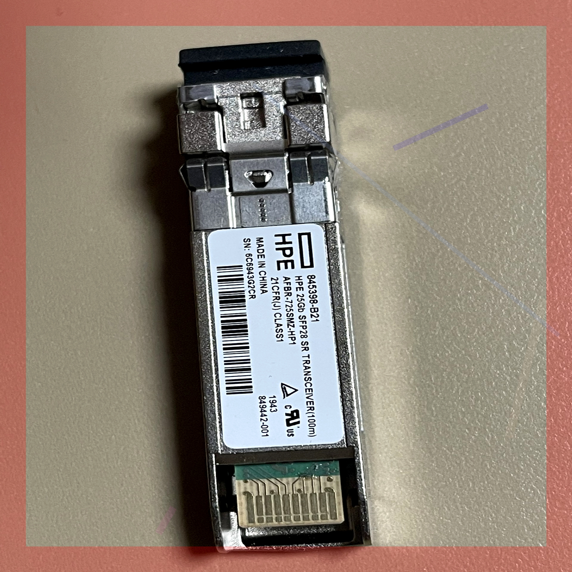 询价!HPE 25Gb SFP28 SR 100m Transce