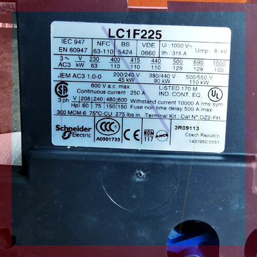 询价!施耐德TELEMECANIQUE LC1F225