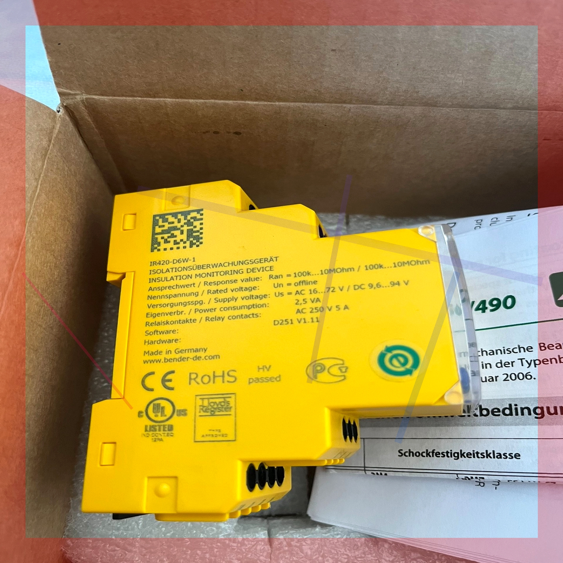 询价!BENDER 本德尔IR420-D6-1 B91016415