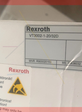 询价!力士乐比例放大器REXROTH VT3002-1-20/32D  R900020153