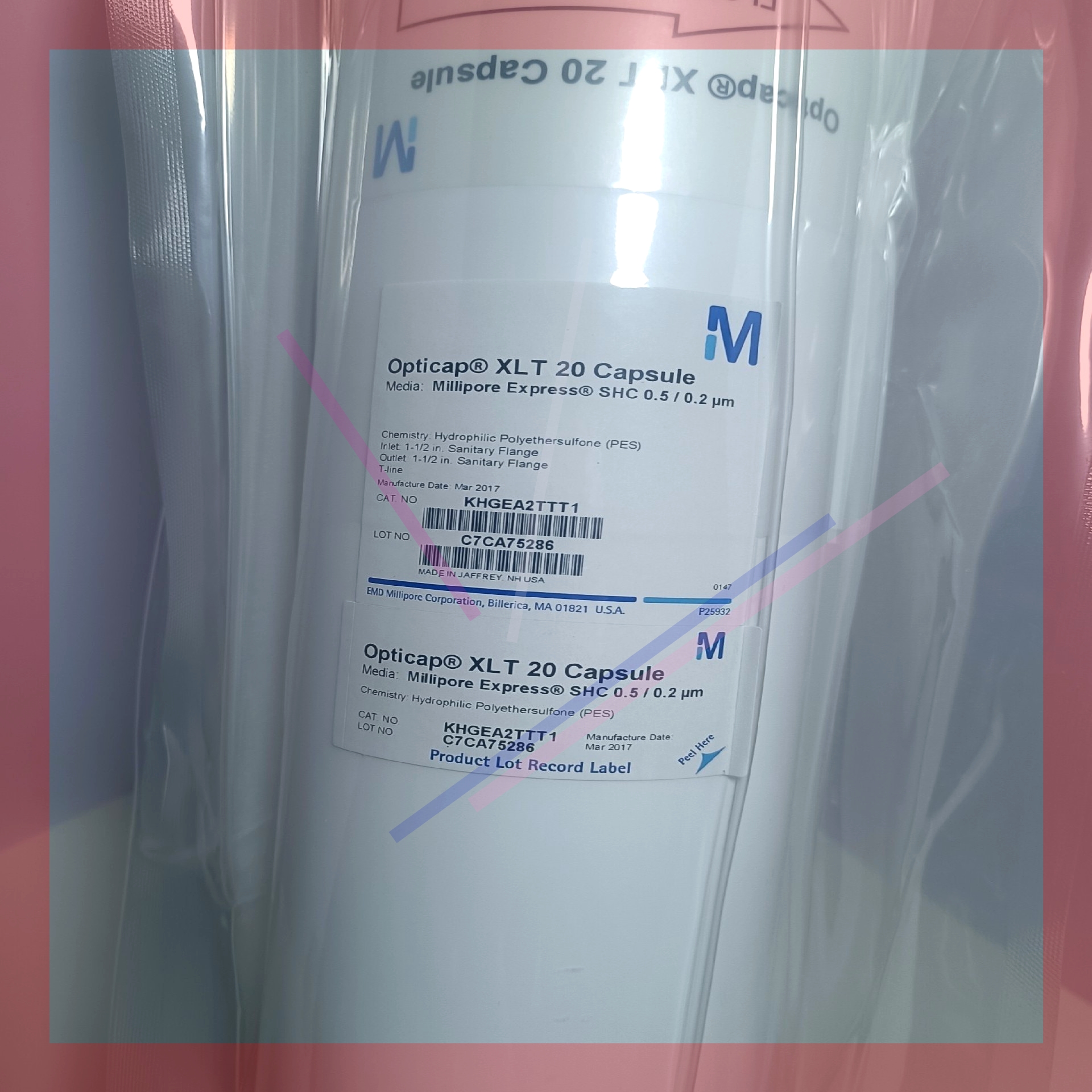 Millipore亲水20寸过滤器KHGEA2TTT1,过滤