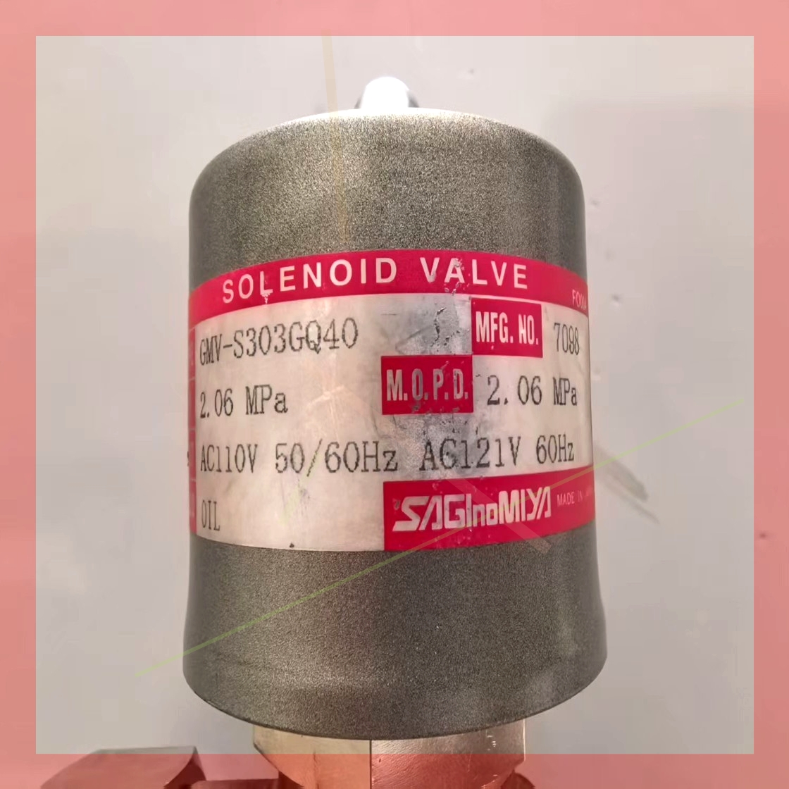 询价!saglnomiya SOLENOID VALV  GMV-S303GQ40