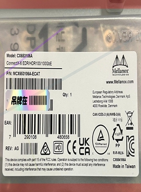 询价!Mellanox Cx653106a ConnectX-6