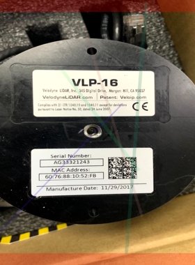 询价!velodyne 16线雷达VLP16