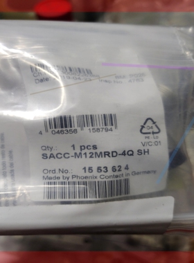 询价!菲尼克斯    以太网连接器,SACC-M12MSD-4QSH 1553611