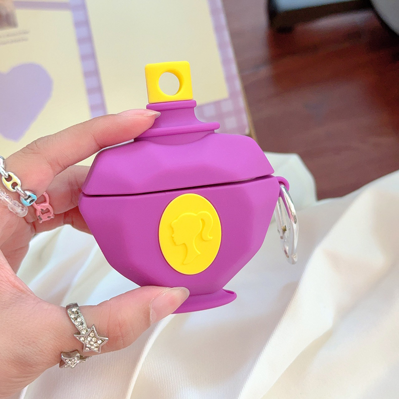 芭比香水硅胶耳机套适用airpodspro2保护套新4代airpods3耳机套二代苹果airpodspro耳机保护套无线蓝牙耳机壳