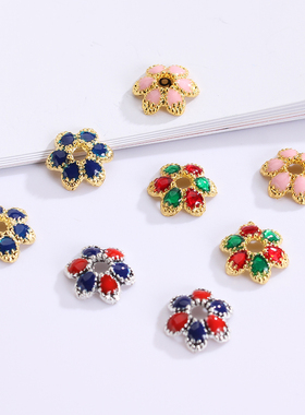 合金花帽小花托手工饰品diy材料