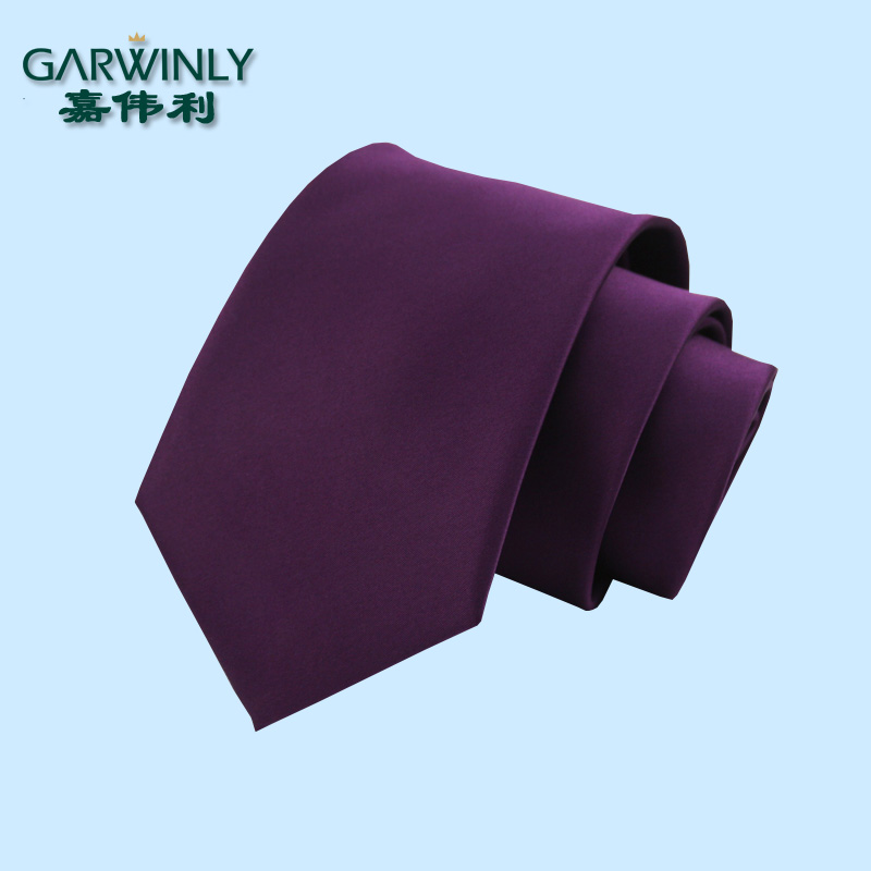 男士8cm正装商务风纯色结婚领带