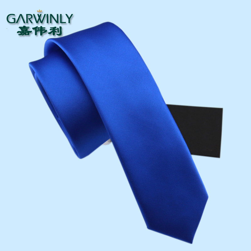 韩版时尚休闲6cm宝蓝色潮男表演学院风结婚窄版领带