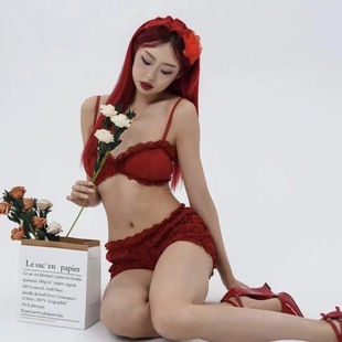 少女心事吊带平角短裤蕾丝边蛋糕裤heels辣妹跳舞