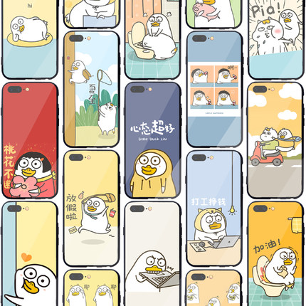 小刘鸭手机壳适用opporeno9苹果15 14 13 vivox90小米华为nova10红米note12pro k60荣耀80黑鲨5一加11三星s24