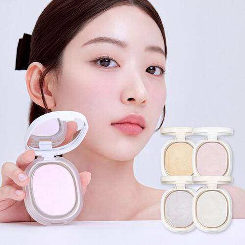 韩国Ameli新款烘焙蜜粉饼定妆遮瑕修饰肤色冷白天橄榄皮珠光粉饼