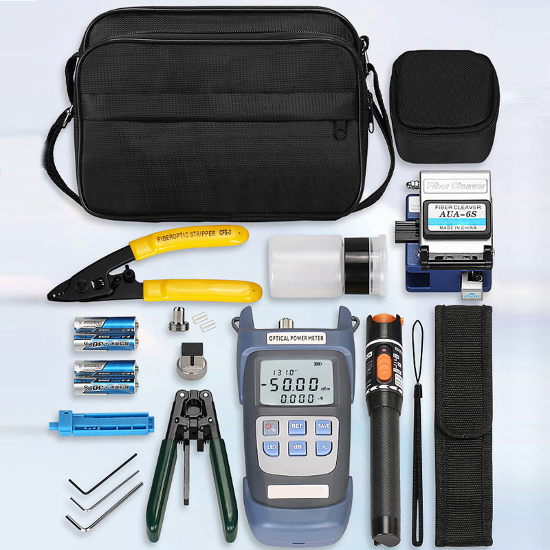 FTTH包套装皮线开剥器光纤切割刀红光笔光功率计