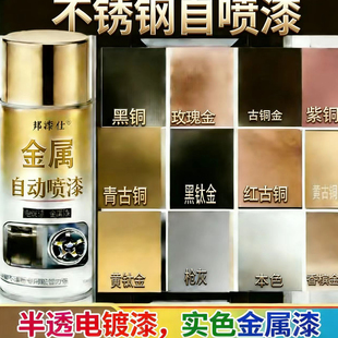 不锈钢自喷漆电镀漆合金铜门喷焊点镜面漆拉丝修复进口高硬漆
