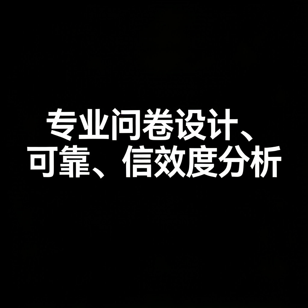 问卷设计问卷代设计问卷优化李克特量表数据收集 数据分析
