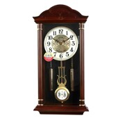 创意石英钟 复古摇摆钟表客厅家用静音欧式 金钟宝老式 报时挂钟中式