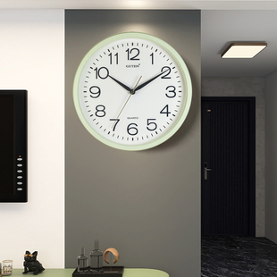 金钟宝钟表静音挂钟客厅简约现代家用挂墙挂表卧室创意时尚石英钟