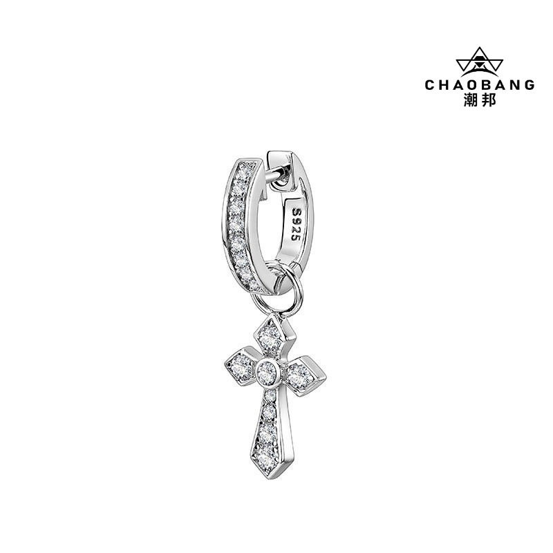 耳环男潮两戴带钻耳圈耳环耳坠男