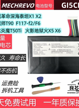 适用于机械革命深海泰坦X1 X2炫龙T50Ti火影地狱火X5 X6电池GI5CN