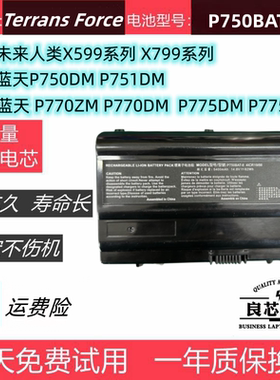 未来人类X599 X799蓝天P750DM P751TM/DM P770ZM/DM电池P750BAT-8