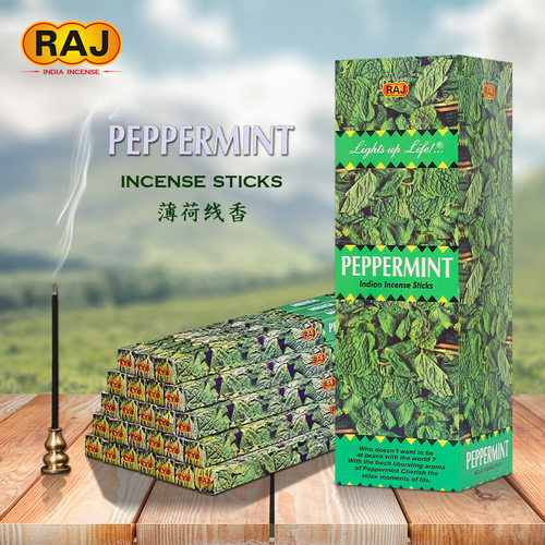 RAJ印度香 薄荷PEPPERMINT 正品印度原装进口手工香薰熏香线香083