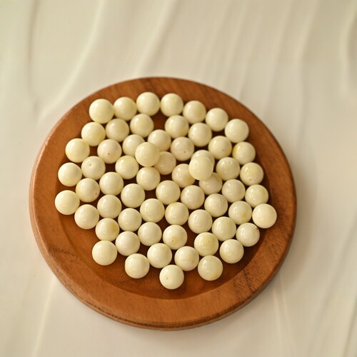 天然白蜜散珠配珠白蜜蜡单珠配件奶白色白蜜蜡散珠饰品