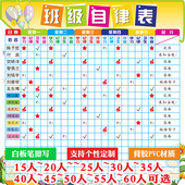 PVC带背胶评比栏墙贴教室小组积分表幼儿园表现栏班级自律表