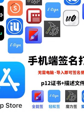 ios自签证书p12证书全能签名轻松签ipad定制UDID个人平板专用