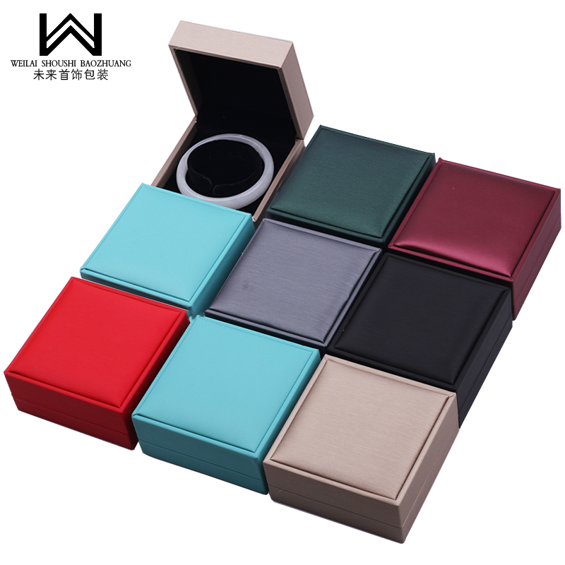 06首饰拉丝P的手镯盒圈圈首饰珠宝手串盒 柜台展示礼物定制LOGO