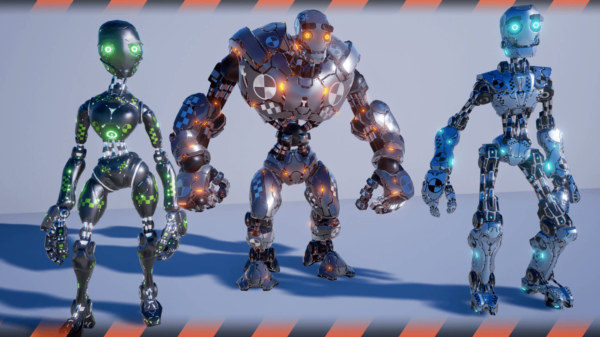 crash test robot dummy 虚幻4 ue4 科幻 机器人 角色 合集 动作