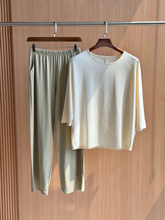 LP2025新款薰衣草女士家居服套装纯棉长袖长裤睡衣