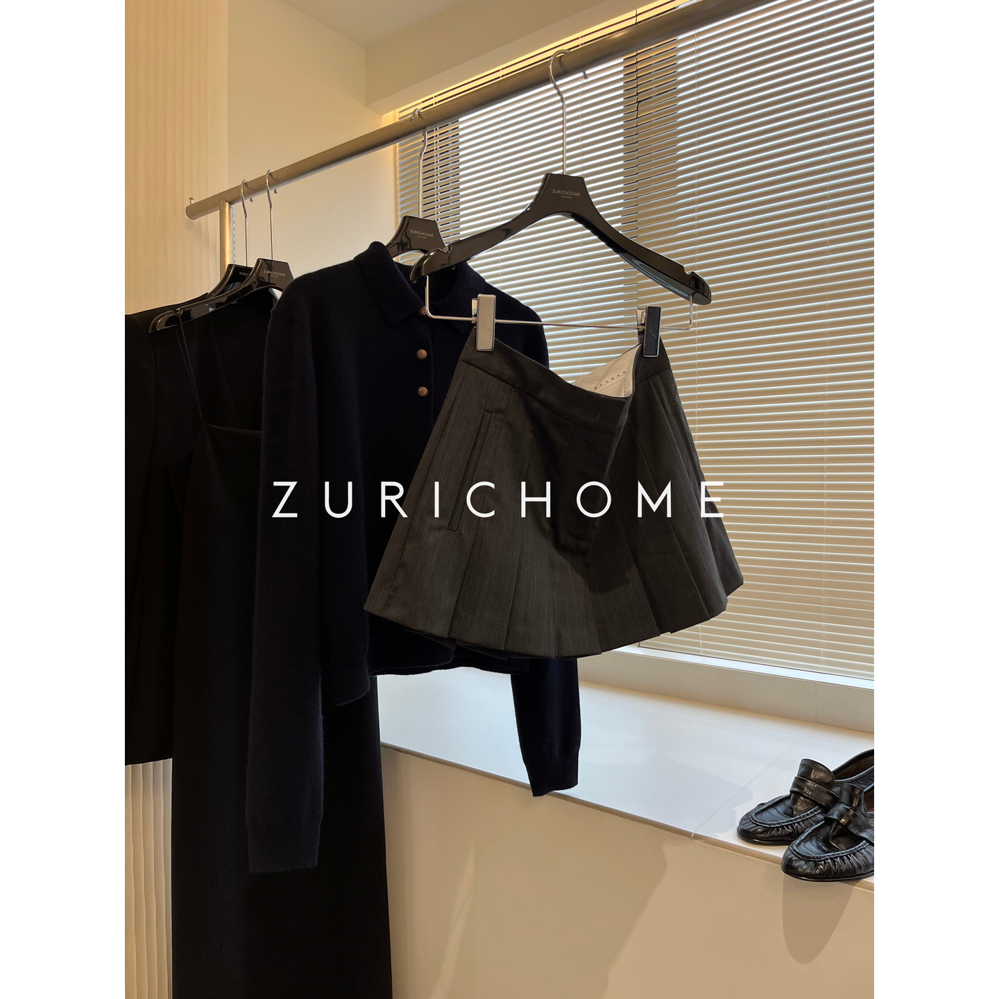 青春元气学院羊毛百褶半裙短裙