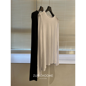 后中缝线 长袖 轻薄微透 匹马棉 打底卷边T恤 棉软舒适 私留两件