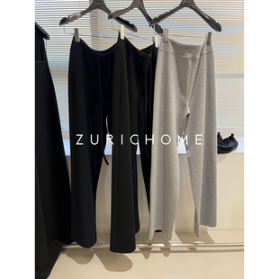 好版 人手一条 型 高密高弹 ZURICH 休闲舒适针织系带阔腿裤 HOME
