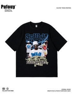 欧美说唱歌手Soulja Boy酱爆弟弟rapper印花短袖T恤男女上衣半袖