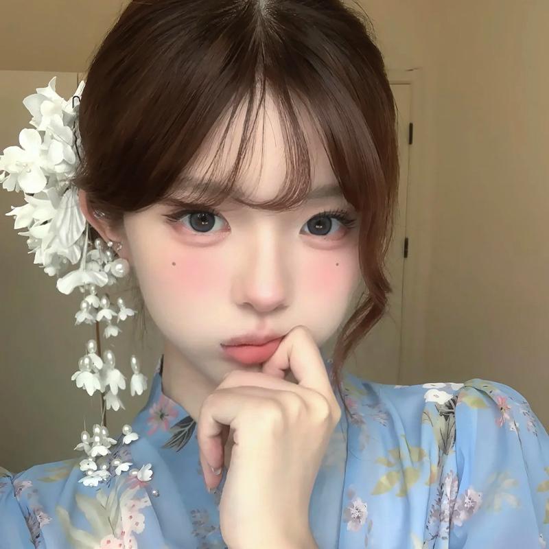 泡温泉和服配饰新娘结婚头饰新中式兰铃花温柔流苏发夹复古旗袍