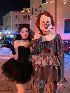 万圣节鬼新娘cosplay小恶魔天使闺蜜套装公主蓬蓬裙演音乐节性感