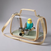 便携鸟包外出鹦鹉包鸟笼透明全景观赏包虎皮玄凤牡丹出行小宠包