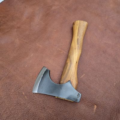 孤品斧头编号-利美 手工锻打户外斧子小斧挖中药的工52100轴承钢