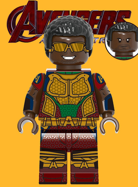 黑袍纠察队欣宏X1908火车头男女第三方MOC拼装积木人仔益智玩具