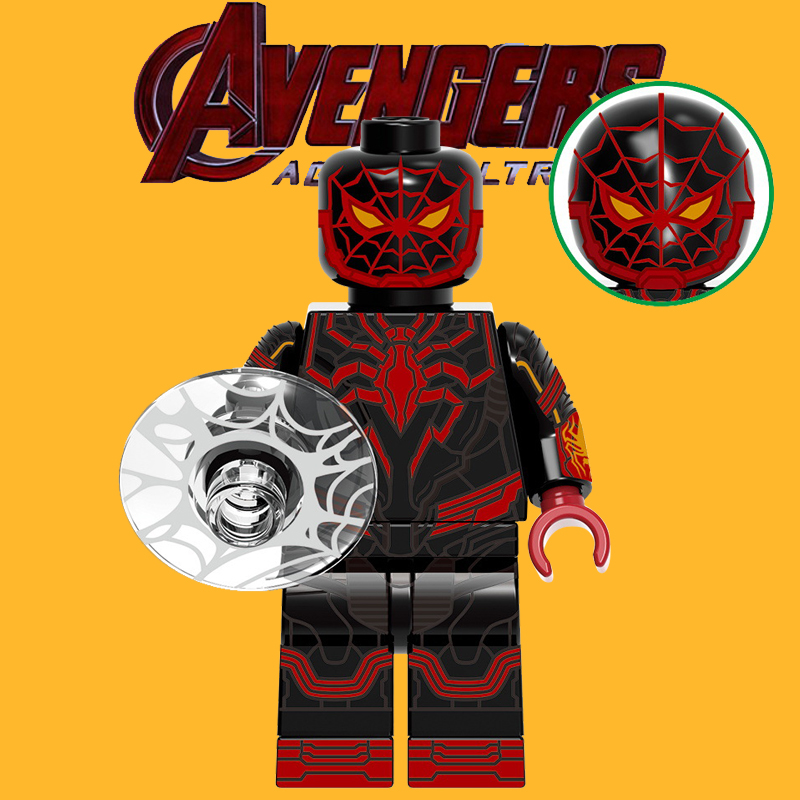 适用小颗粒第三方人仔蜘蛛侠G0152STRIKE战衣拼装积木模型玩具