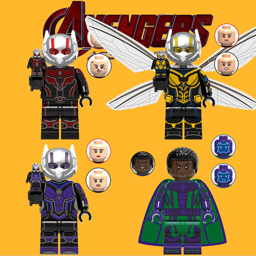 复仇者联盟积木人仔G0115黄蜂女蚁人3征服者康儿童益智拼装玩具