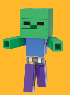 我的世界1562大僵尸21157第三方拼插模型积木拼装益智儿童玩具