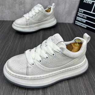 秋季男士运动休闲鞋软底舒适鞋子脏脏鞋小白鞋厚底增高鞋韩版板鞋