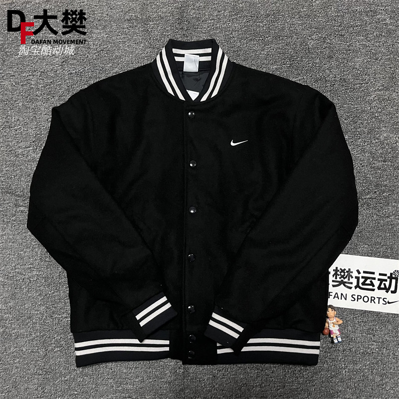 Nike扣子男女保暖棒球服